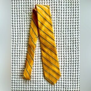Brooks Brothers 100% Silk Tie Yellow/Gold